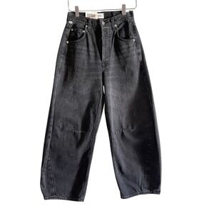 Citizens of Humanity Horseshoe Baggy Wide Leg Denim Jeans Size 23 Black